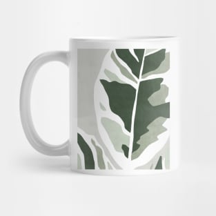 Abstract Rubber Plant Mug